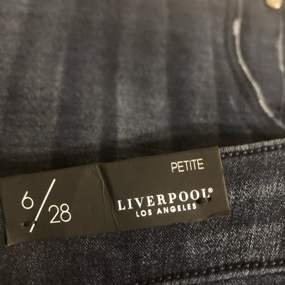Liverpool Dark Wash Size Petite 6/28 Jeans NWT - Picture 6 of 8
